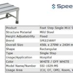 Foot Step Single Mild Steel