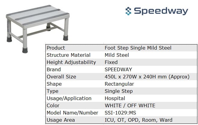 Foot Step Single Mild Steel