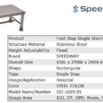 Foot Step Single Stainless Steel SSI 1029SS